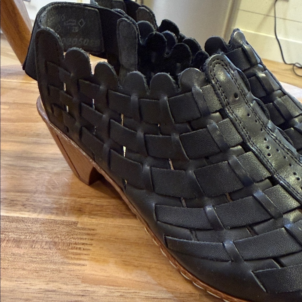 Rieker Sine 78 Slingback Heel Sandal Shoe Black Womens size 37 - Picture 3 of 7